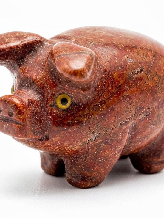 Local shop Other - Small Brown Pig Sculpture